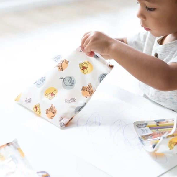 Tweede kans (zonder originele verpakking) - Herbruikbaar snackzakje (3 stuks) - Disney Winnie the Pooh and Friends