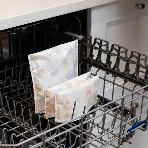 Tweede kans (zonder originele verpakking) - Herbruikbaar snackzakje (3 stuks) - Disney Winnie the Pooh and Friends