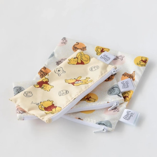 Tweede kans (zonder originele verpakking) - Herbruikbaar snackzakje (3 stuks) - Disney Winnie the Pooh and Friends