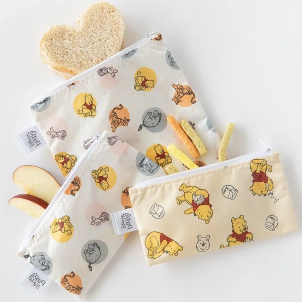 Tweede kans (zonder originele verpakking) - Herbruikbaar snackzakje (3 stuks) - Disney Winnie the Pooh and Friends