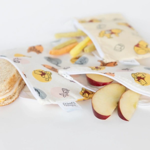 Tweede kans (zonder originele verpakking) - Herbruikbaar snackzakje (3 stuks) - Disney Winnie the Pooh and Friends