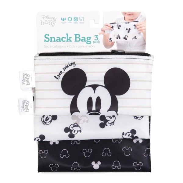 Second chance (no original packaging) - Reusable snack bag (3 pack) - Disney Love, Mickey