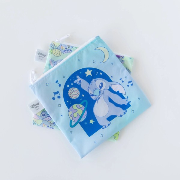 Second Chance (No Original Packaging) - Reusable Snack Bag - Large (2 pack) - Disney Stitch Star-ring Up Trouble