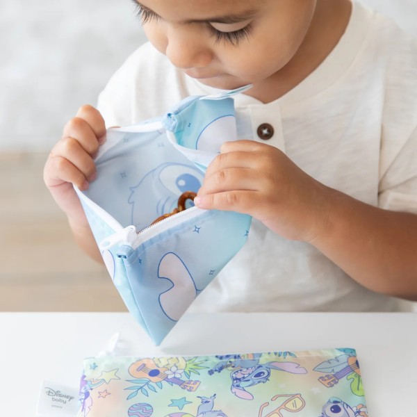 Second Chance (No Original Packaging) - Reusable Snack Bag - Small (2 pack) - Disney Stitch Star-ring Up Trouble