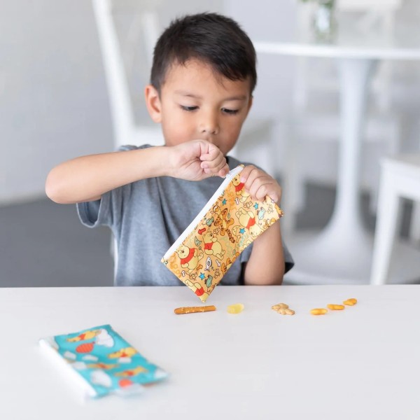 Tweede kans (zonder originele verpakking) - Herbruikbaar snackzakje - Small (2 stuks) - Disney Winnie de Poeh