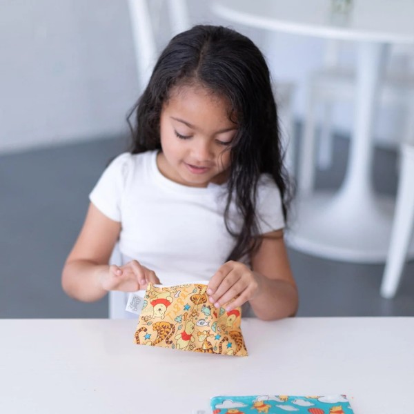 Tweede kans (zonder originele verpakking) - Herbruikbaar snackzakje - Small (2 stuks) - Disney Winnie de Poeh