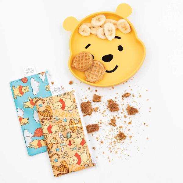 Tweede kans (zonder originele verpakking) - Herbruikbaar snackzakje - Small (2 stuks) - Disney Winnie de Poeh
