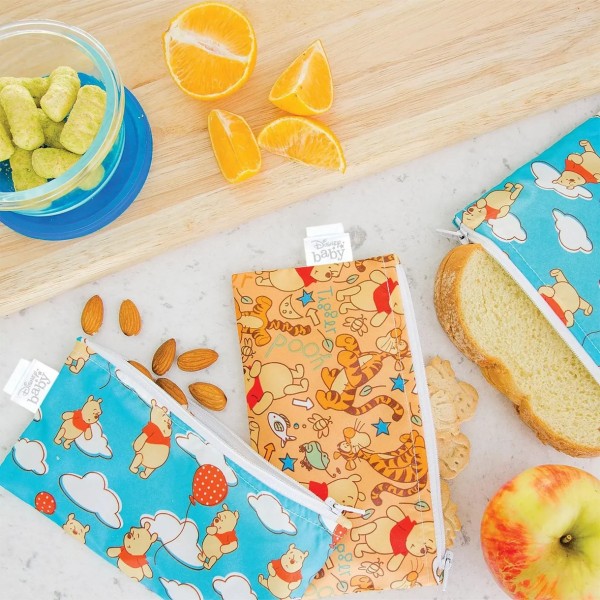 Tweede kans (zonder originele verpakking) - Herbruikbaar snackzakje - Small (2 stuks) - Disney Winnie de Poeh