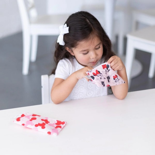 Second chance (no original packaging) - Reusable snack bag - Small (2 pack) - Disney Minnie Mouse - Pink