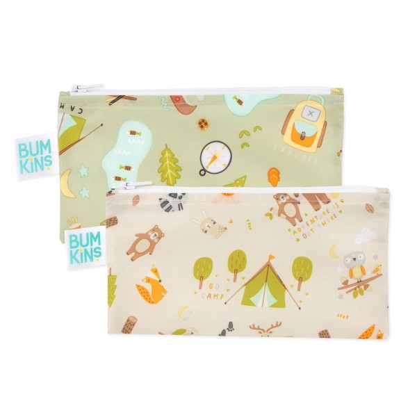 Tweede kans (zonder originele verpakking) - Herbruikbaar snackzakje - Small (2 stuks) - Camp Friends & Camp Gear
