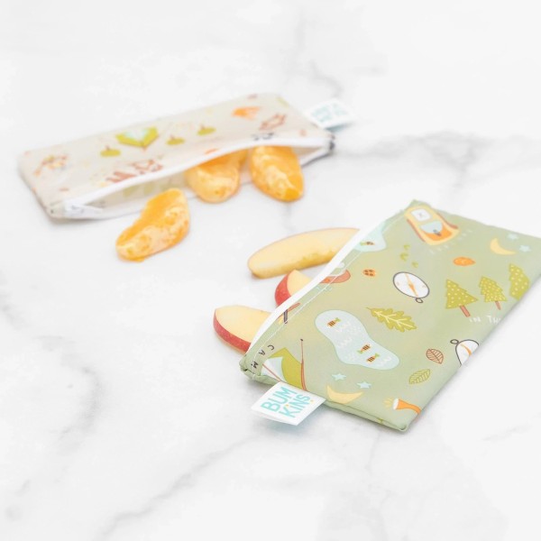 Tweede kans (zonder originele verpakking) - Herbruikbaar snackzakje - Small (2 stuks) - Camp Friends & Camp Gear