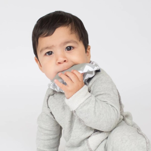 Bandana Bijtslab - Grijs Chevron