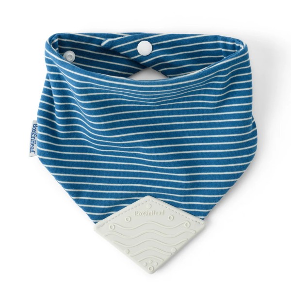 Bandana Teether Bib - Navy Stripes