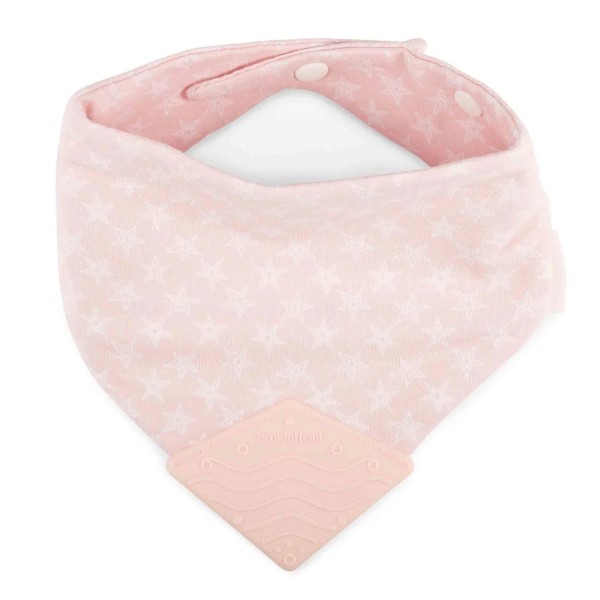 Bandana Teether Bib - Pink Star