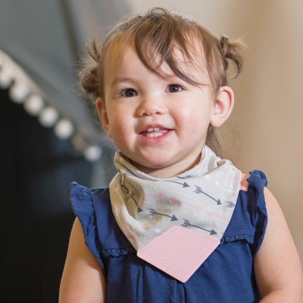 Slab voor fopspeen & Bijtslab - Pink Arrows