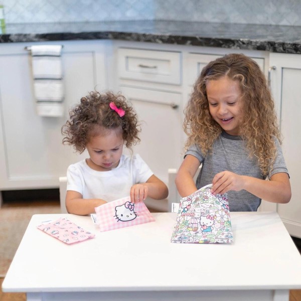 Tweede Kans (zonder originele verpakking) - Herbruikbaar Snackzakje - Large - Hello Kitty®