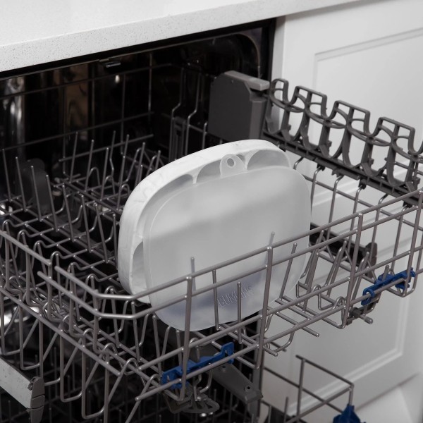 Tweede Kans (zonder originele verpakking) - Siliconen Vakjesbord met Deksel (5 vaks) - Marmer