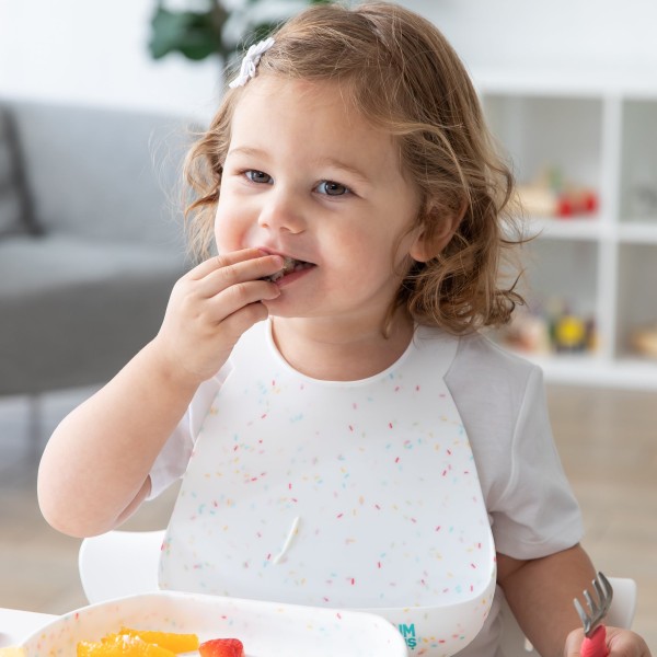Siliconen Slab met Opvangbakje - Vanille Sprinkle