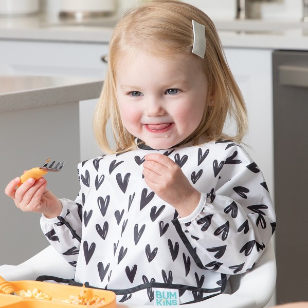 Babero con Mangas - Hearts