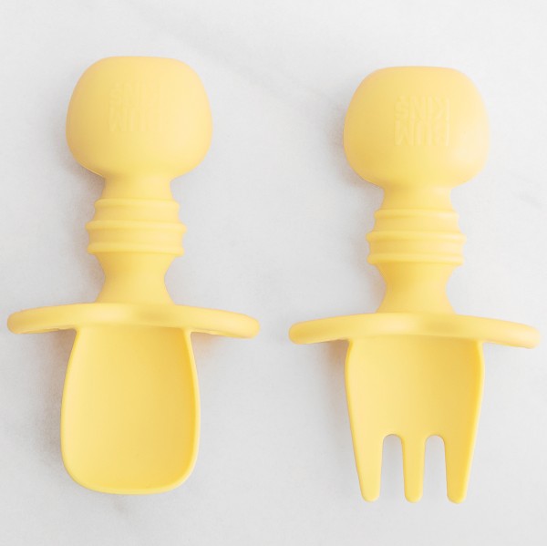 Chewtensils® Ustensiles en Silicone - Jaune