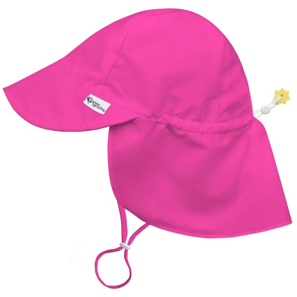 Hi-Viz Sun Protection Flap Hat, UPF 50+ - Safety Pink