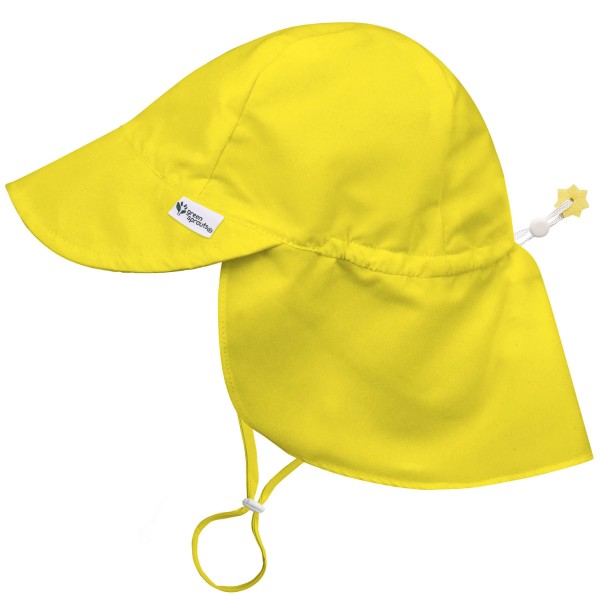 Hi-Viz Sun Protection Flap Hat, UPF 50+ - Safety Yellow