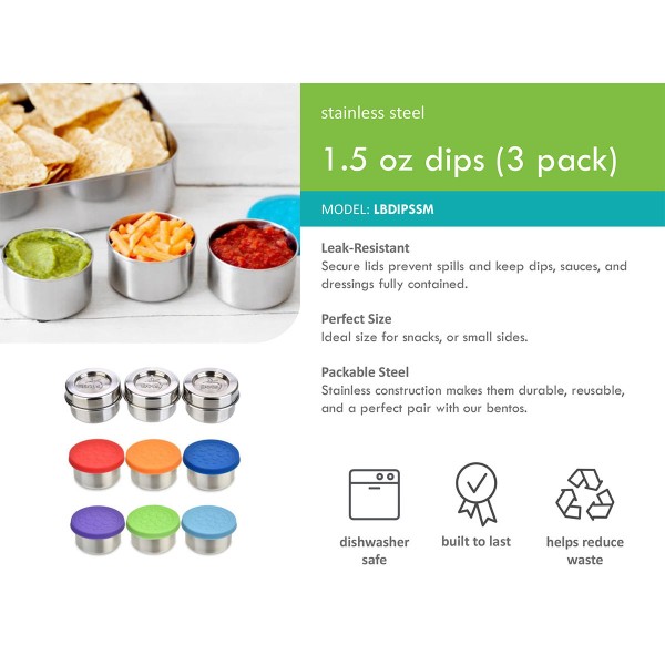 Dips Small (3er Pack) - 1.5oz / 44ml - All Stainless