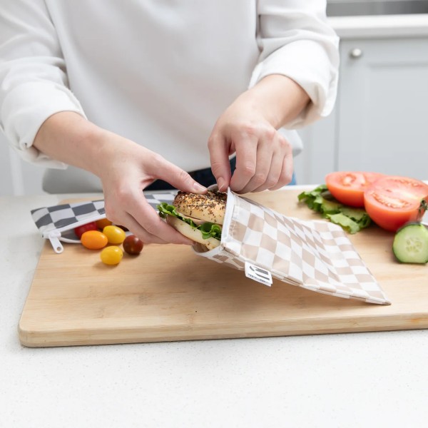 Herbruikbaar Snackzakje - Large (2 stuks) - Double Check
