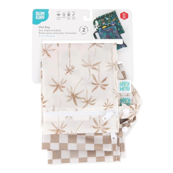 Sac Imperméable (2 paquet) - Palm Daze & Sand Check