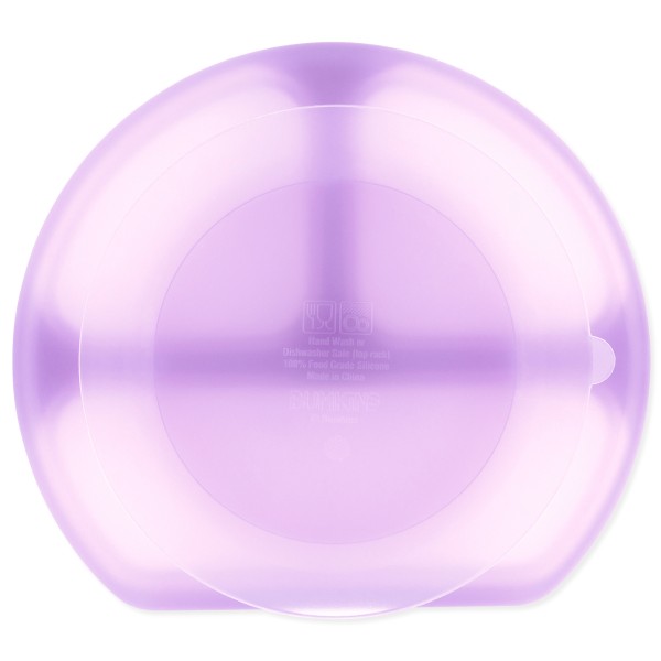Silikonteller mit Saugnapf (3 Fächer) - Lila Jelly