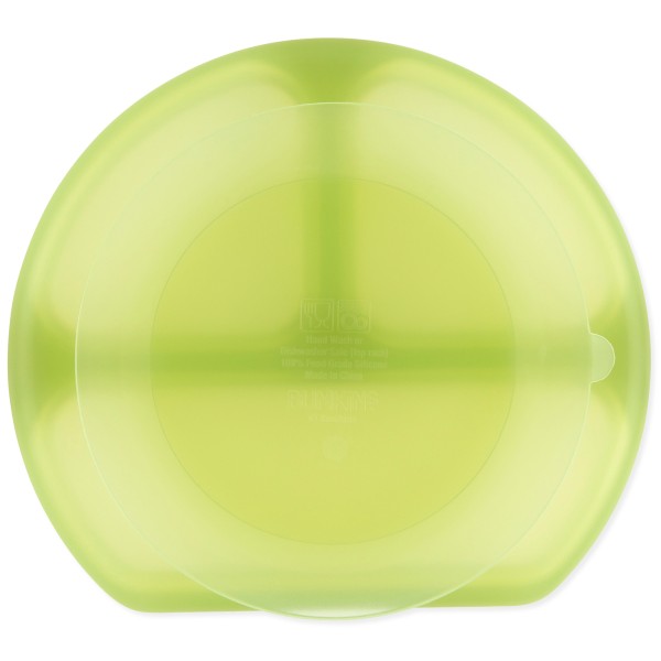 Siliconen Vakjesbord met Zuignap (3 vaks) - Groen Jelly