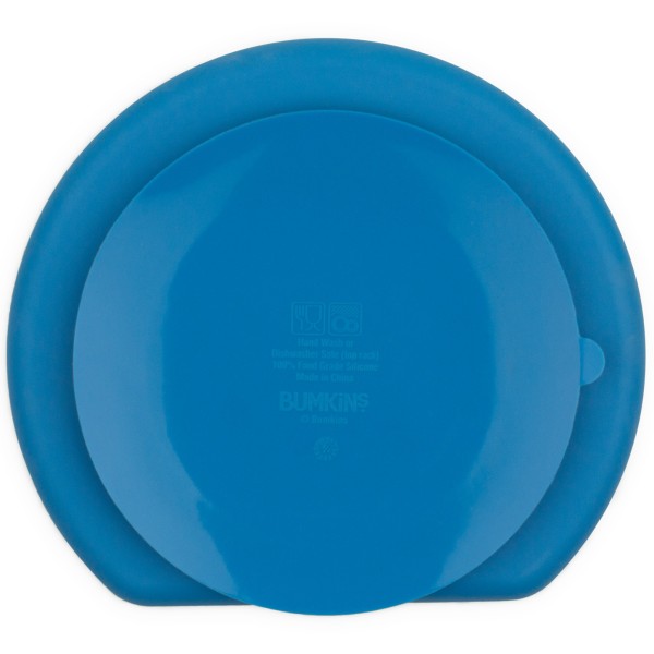 Siliconen Vakjesbord met Zuignap (3 vaks) - Donkerblauw