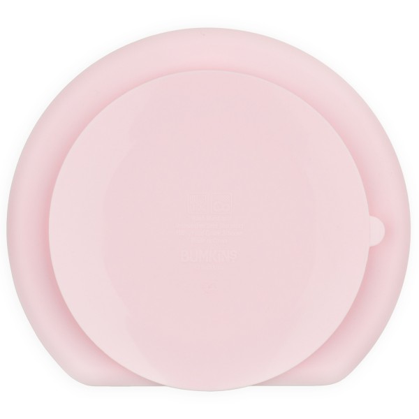 Siliconen Vakjesbord met Zuignap (3 vaks) - Roze