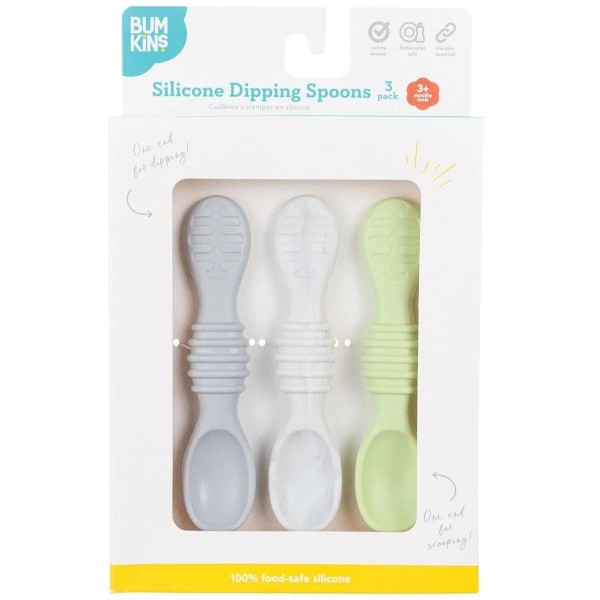 Siliconen Baby Diplepels (3 stuks) - Taffy