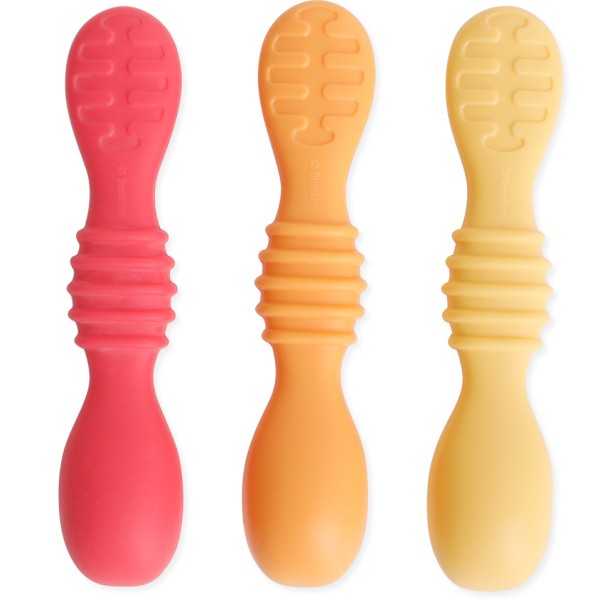 Dip-Löffel aus Silikon (3-er Pack) - Tutti-Frutti