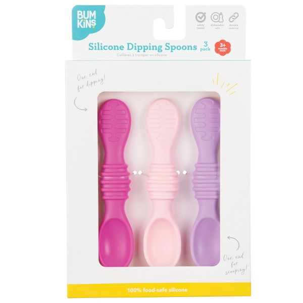 Siliconen Baby Diplepels (3 stuks) - Lollipop