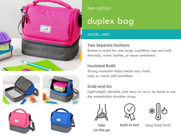 Geïsoleerde Duplex Lunchtas