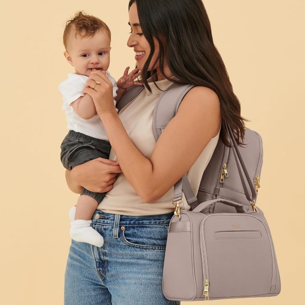 Geïsoleerde Babyflessentas - Taupe