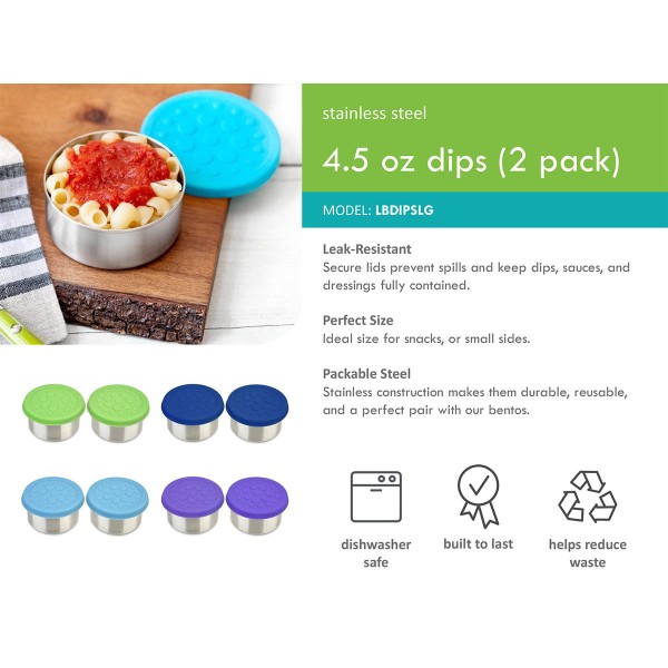 Dips Large (2er Pack) - 4.5oz / 140ml - Blau