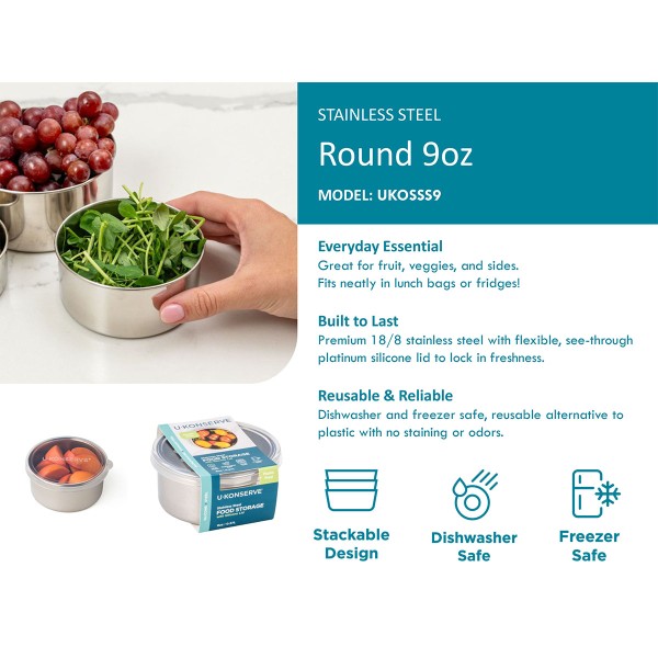 Round Medium (9oz / 275ml) - Transparant