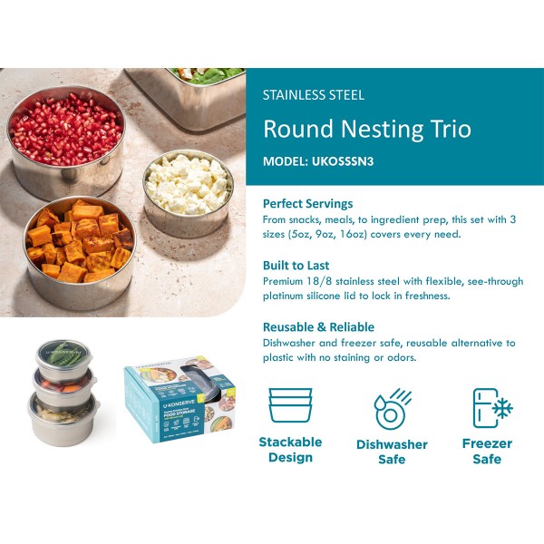 Round Nesting Trio (Set van 3) - Transparant