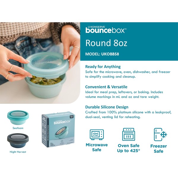 BounceBox Round (8oz / 250ml) - Écume de mer