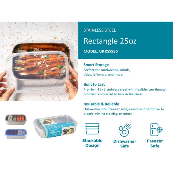 Rectangle Medium (25oz / 750ml) - Island Teal