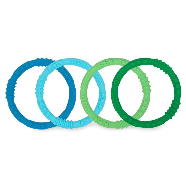 Silicone Teething Rings (4 pack)
