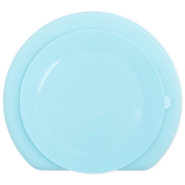 Assiette Antidérapante en Silicone - Bleu