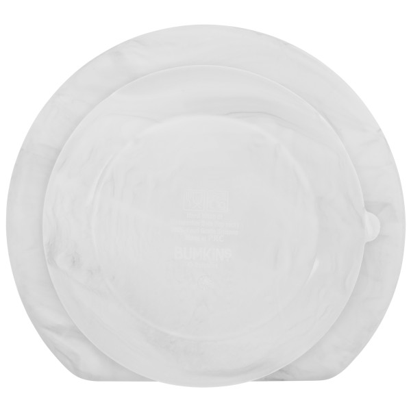 Assiette Antidérapante en Silicone - Marbre