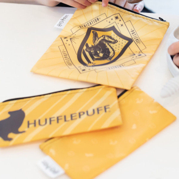 Herbruikbaar Snackzakje (3 stuks) - Harry Potter™ Hufflepuff