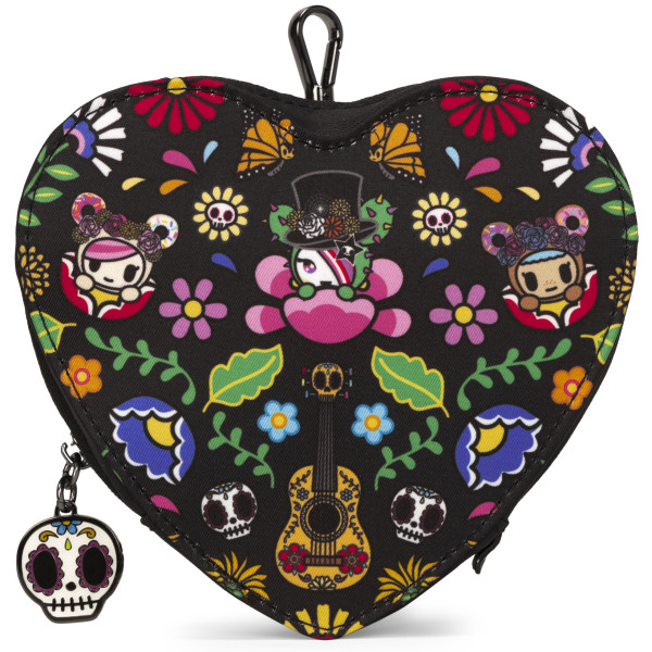 Heart Mini Bag Clip-On Pouch Accessory - tokidoki® Dia de los Muertos