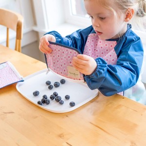 Mini-Baby-Tischset aus Silikon - Weiß