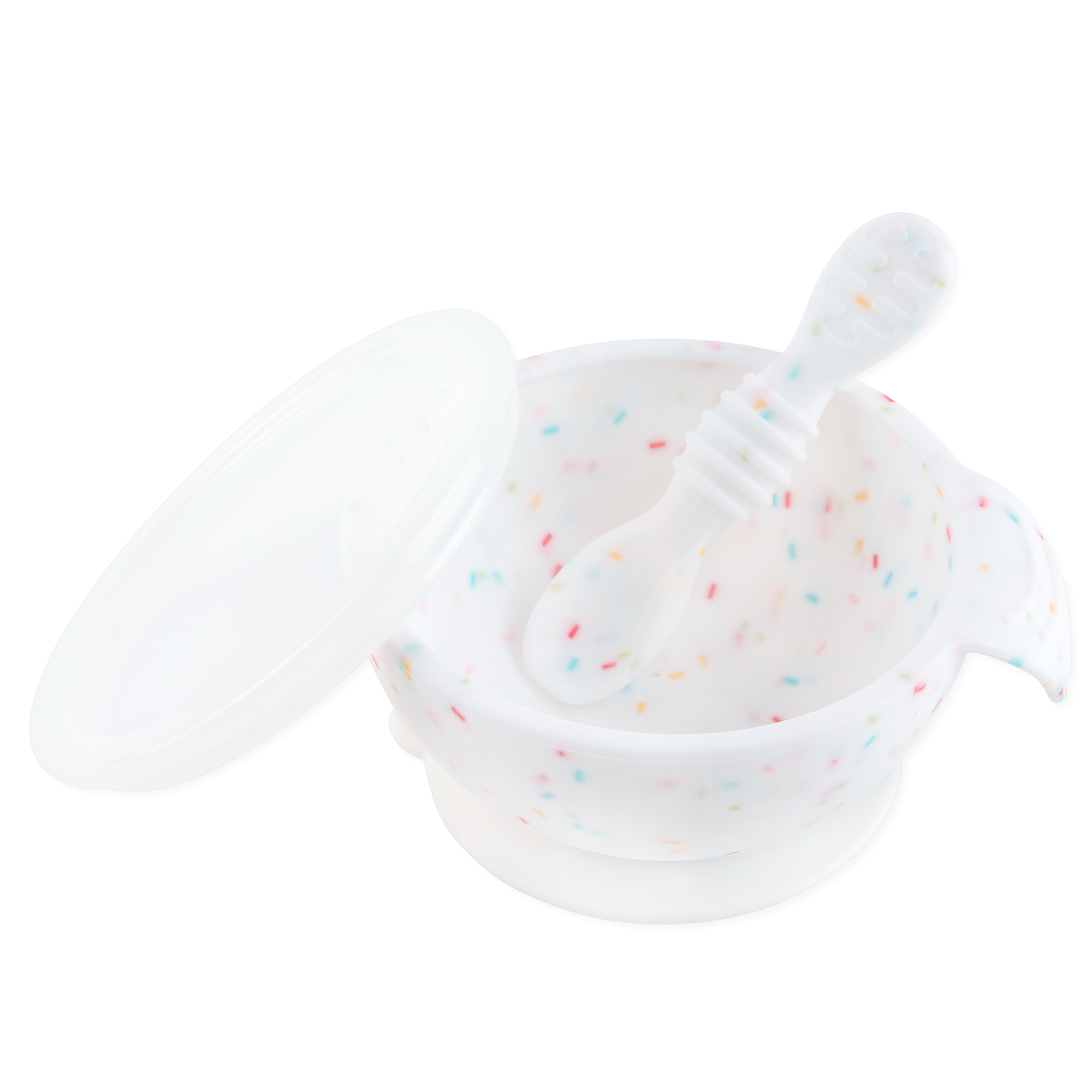 Silicone first feeding set - Vanilla Sprinkle